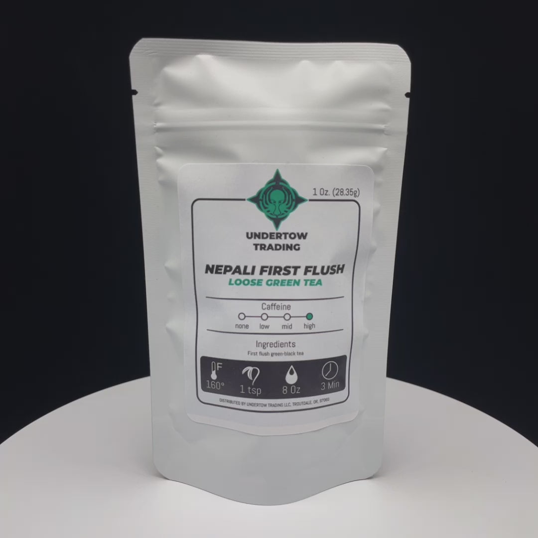 Nepali first flush tea package video